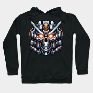 Biomech Skull S01 D40 Hoodie